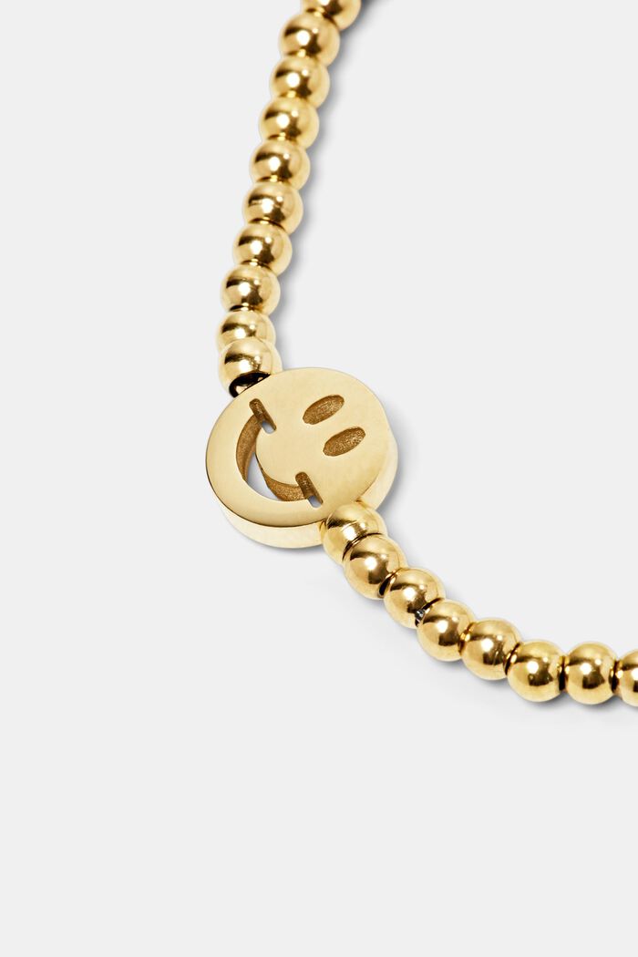 Elastisk armbånd med perler, GOLD, detail image number 1