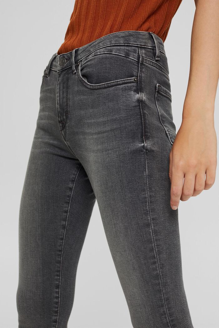 Jeans med stretch, GREY MEDIUM WASHED, detail image number 2