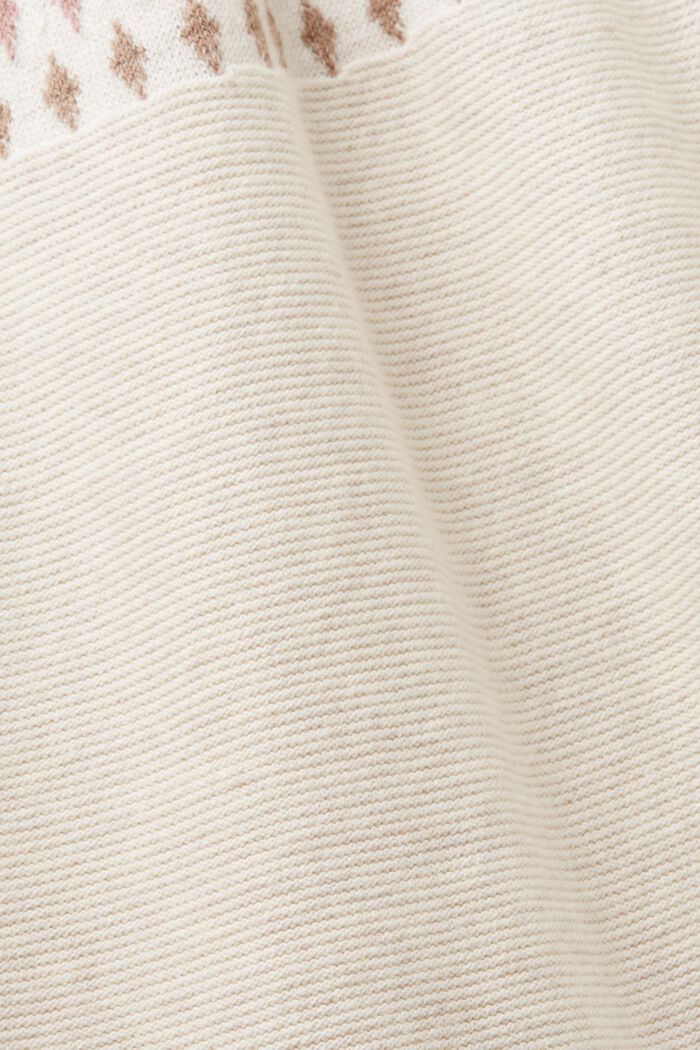 Strikket kjole med jacquard-mønster, SAND, detail image number 5