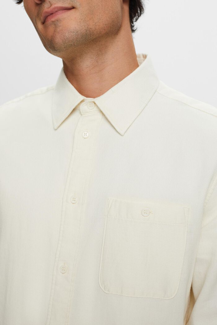 Tekstureret skjorte i slim fit, 100 % bomuld, ICE, detail image number 2