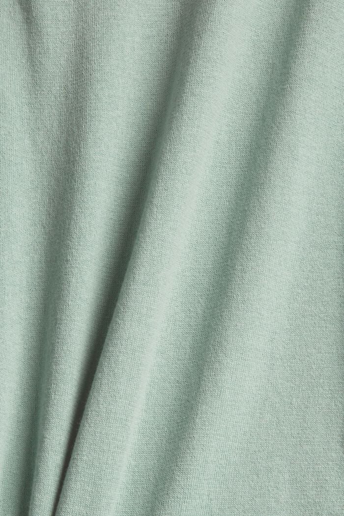 Med TENCEL™: poloskjorte i strikket look, LIGHT GREEN, detail image number 4