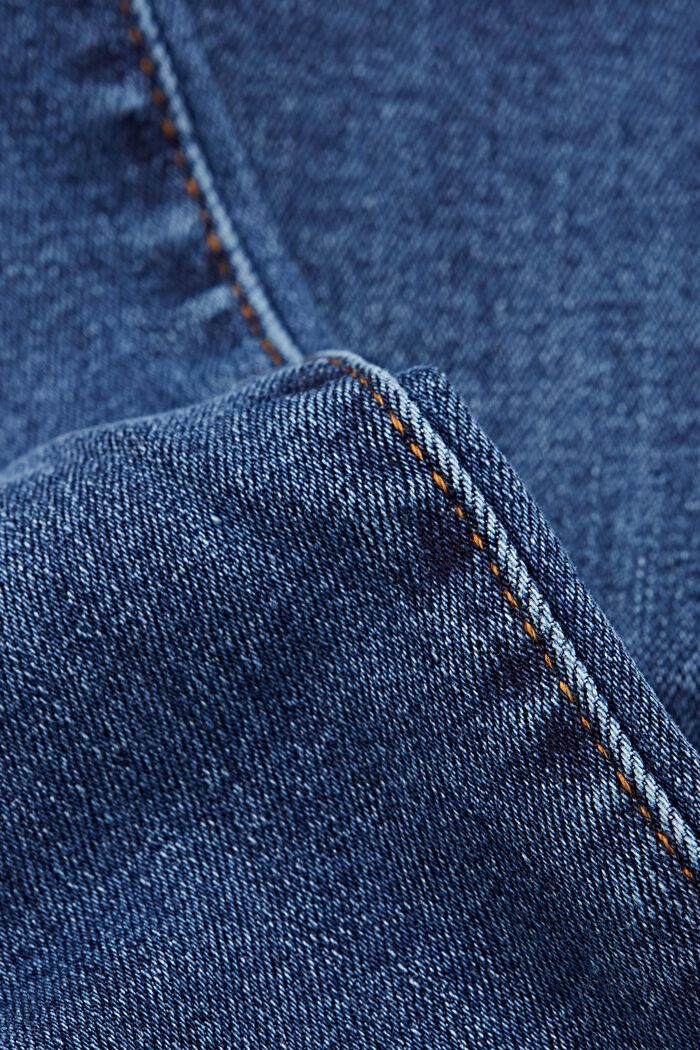 Forvaskede jeans med økologisk bomuld, BLUE MEDIUM WASHED, detail image number 6
