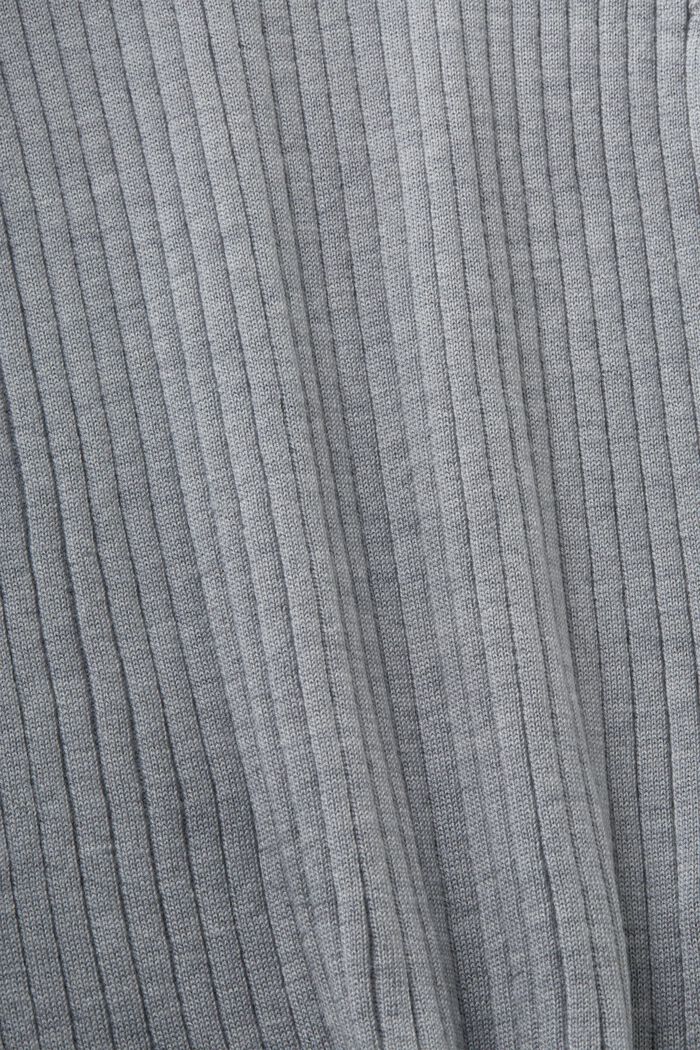 Ærmeløs sweater i ekstra fint merinould, MEDIUM GREY, detail image number 5