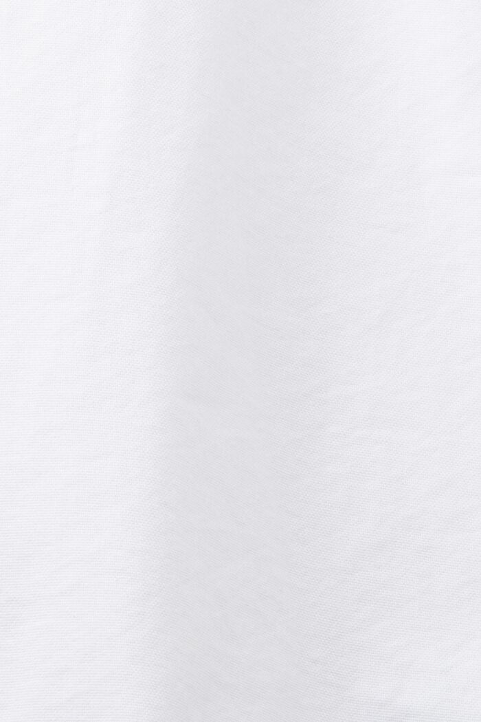 Button down-skjorte i bomuldspoplin, WHITE, detail image number 5