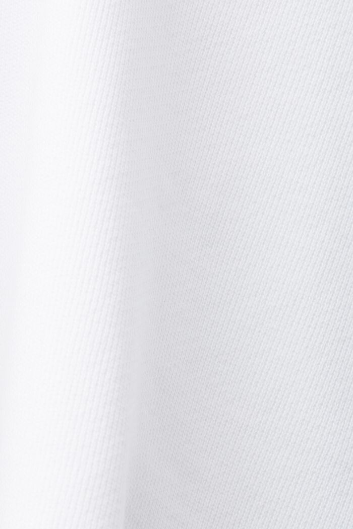 Cropped hættetrøje, 100 % bomuld, WHITE, detail image number 5