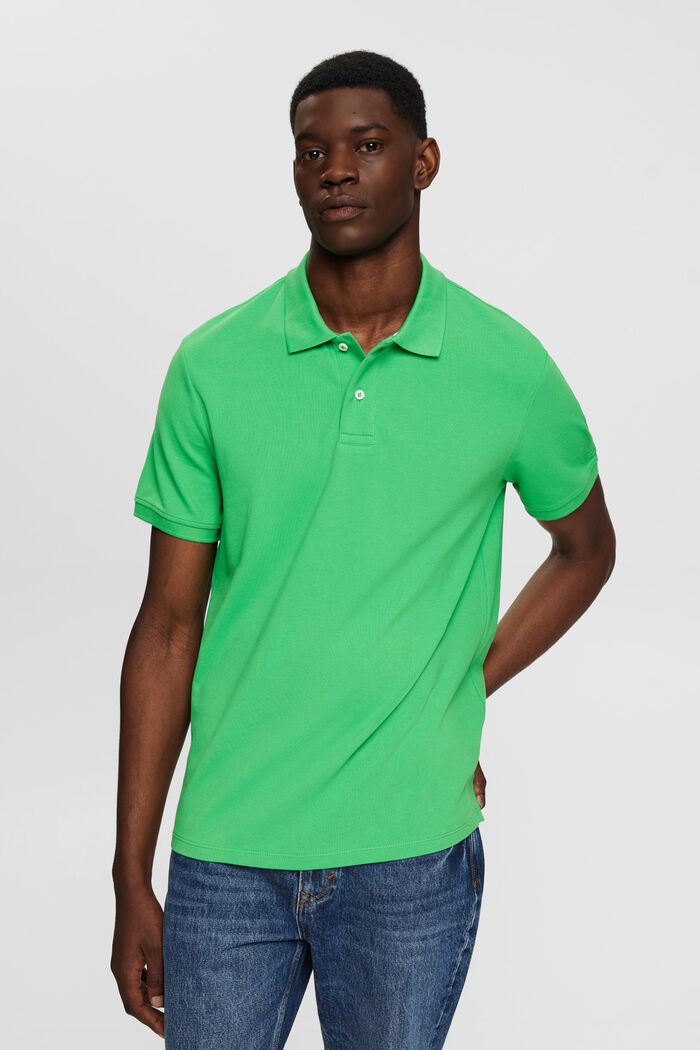 Poloshirt i slim fit, GREEN, detail image number 0