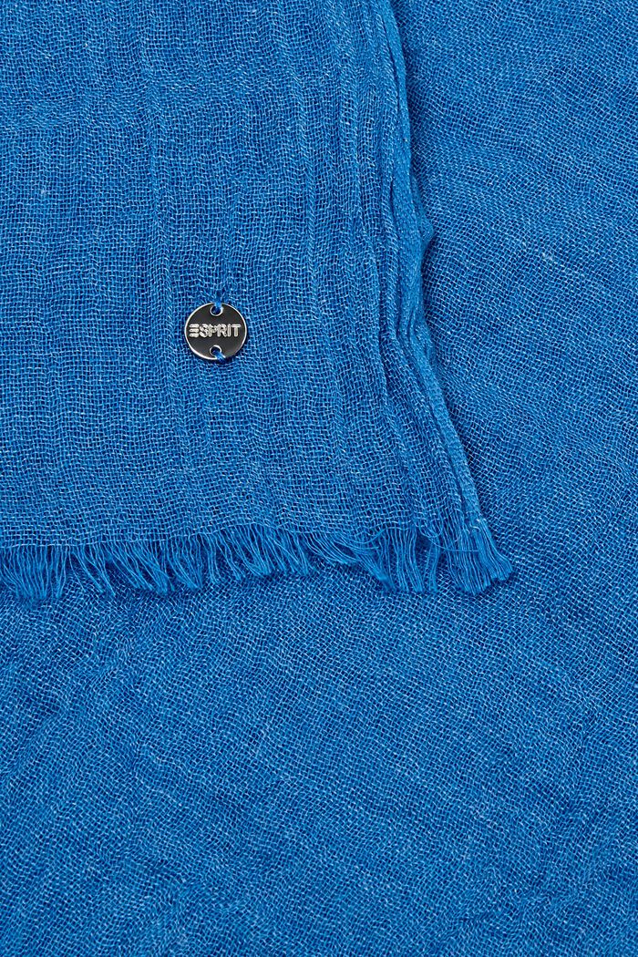 Tørklæde med rynke-effekt, BLUE, detail image number 1