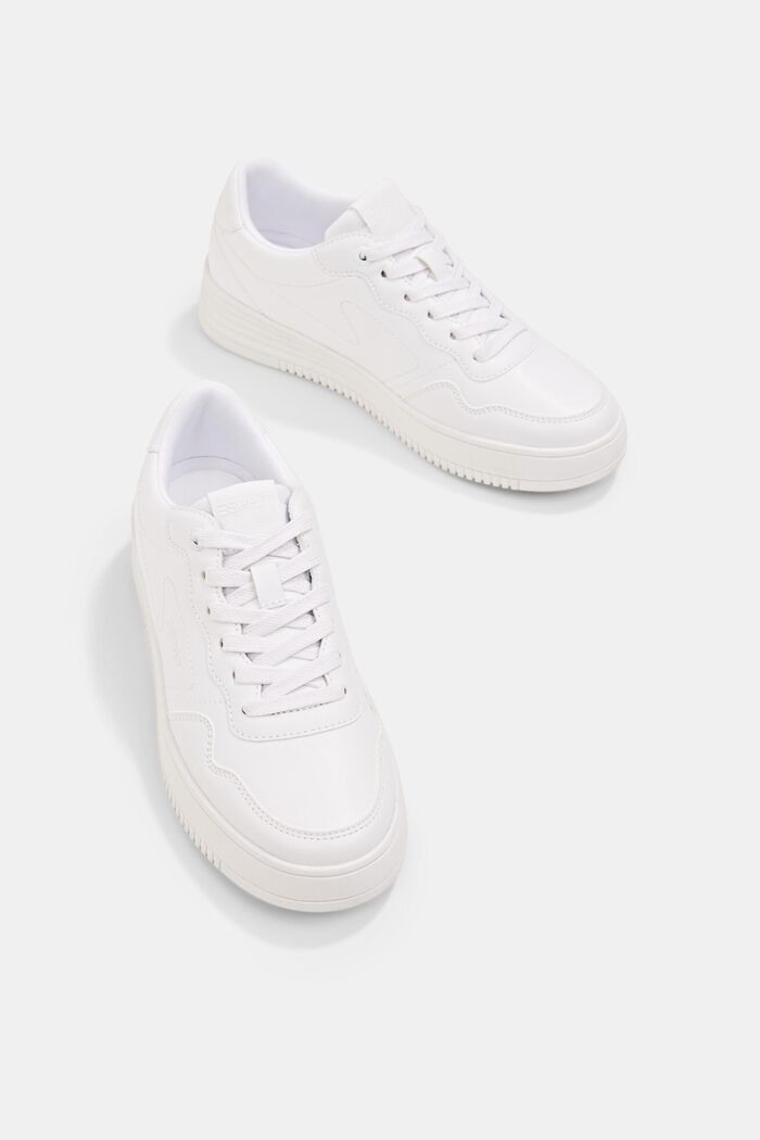 Sneakers med plateausål, WHITE, detail image number 6