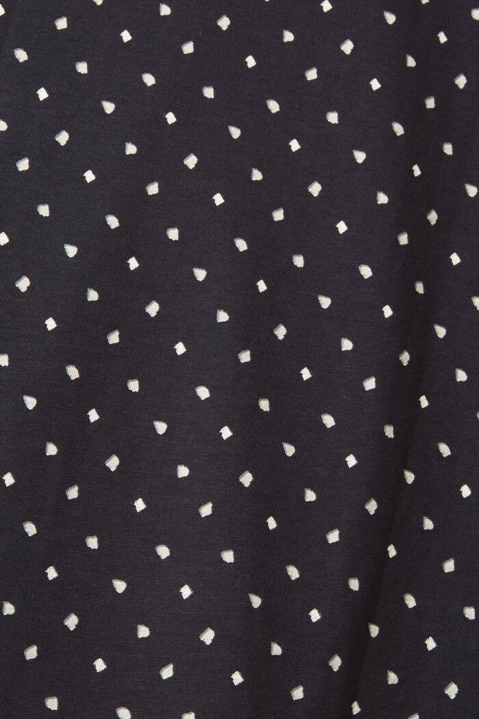 Poloshirt med allover-mønster, BLACK, detail image number 4