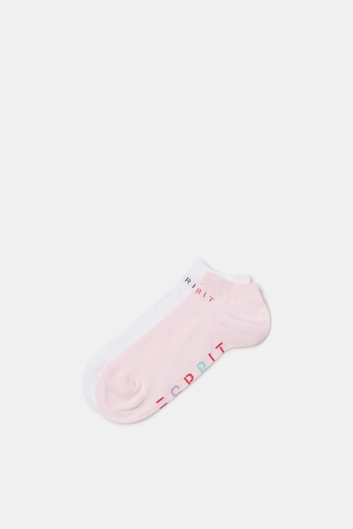 Sneakers-sokker med logo i pakke med 2 stk., WHITE/ROSE, detail image number 0