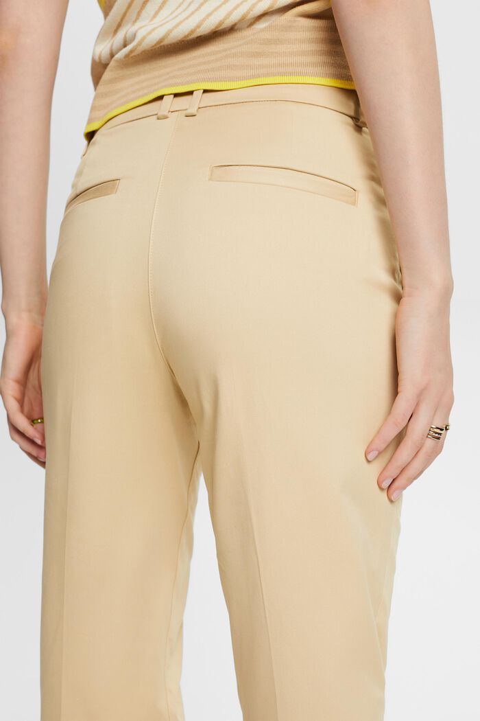 Slim fit-bukser med høj talje, SAND, detail image number 2