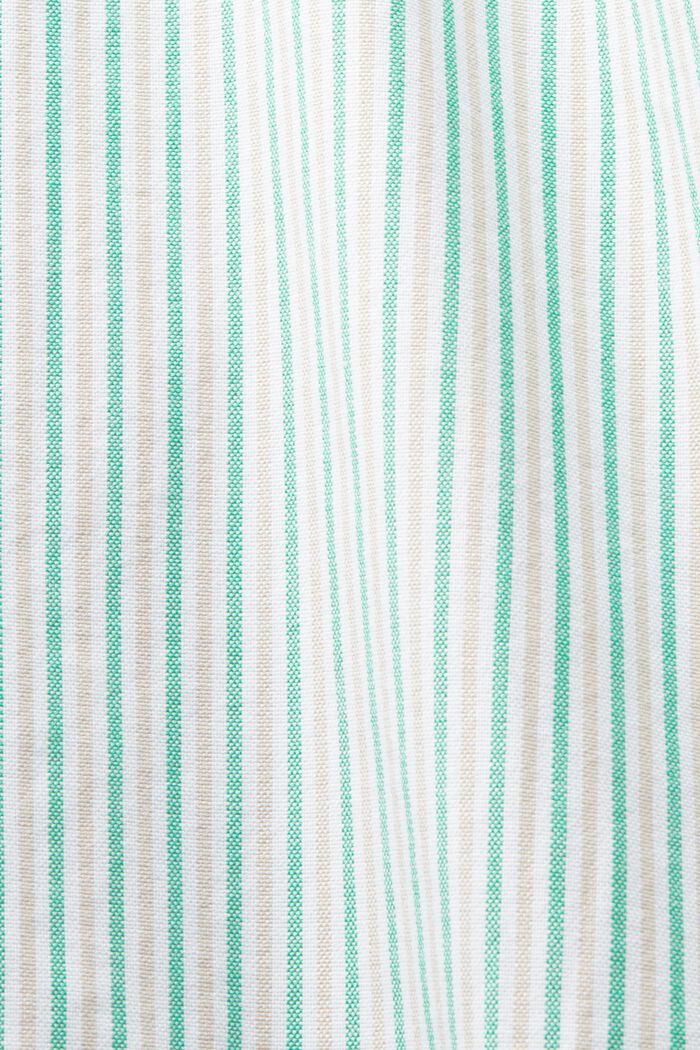 Oversized bomuldsskjorte med striber, GREEN, detail image number 6