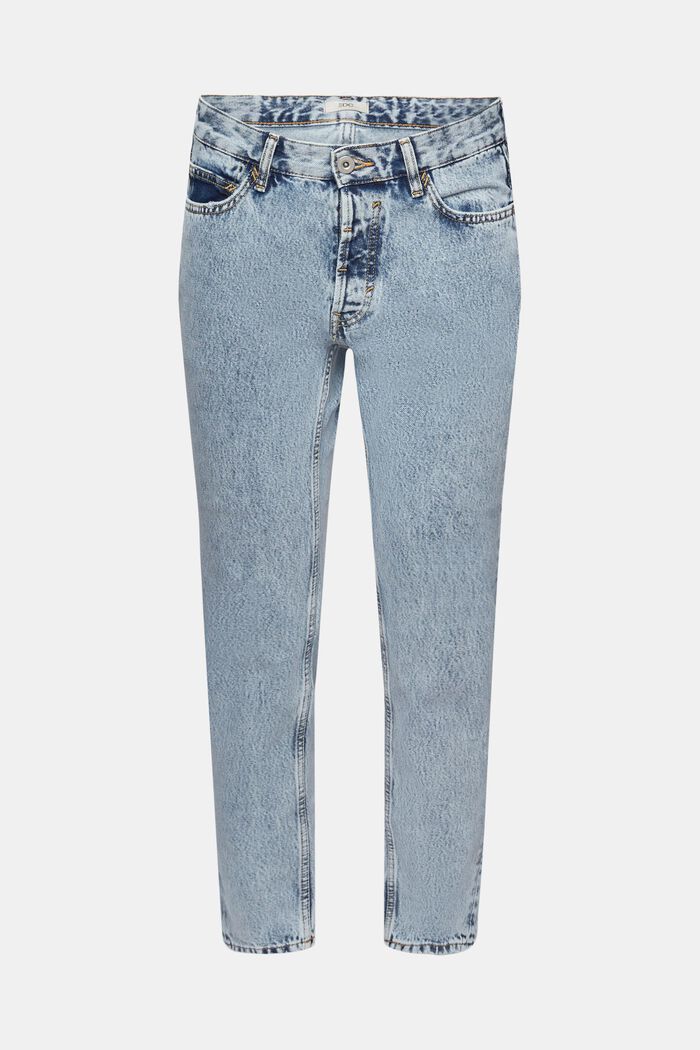 Jeans med lige ben, BLUE LIGHT WASHED, detail image number 6