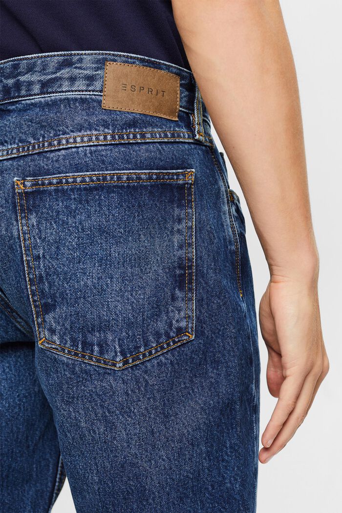 Lige jeans med mellemhøj talje, BLUE DARK WASHED, detail image number 3