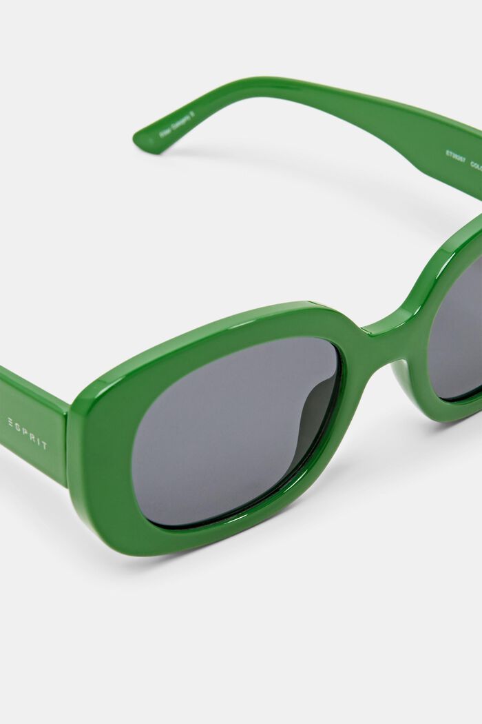Firkantede solbriller, GREEN, detail image number 1