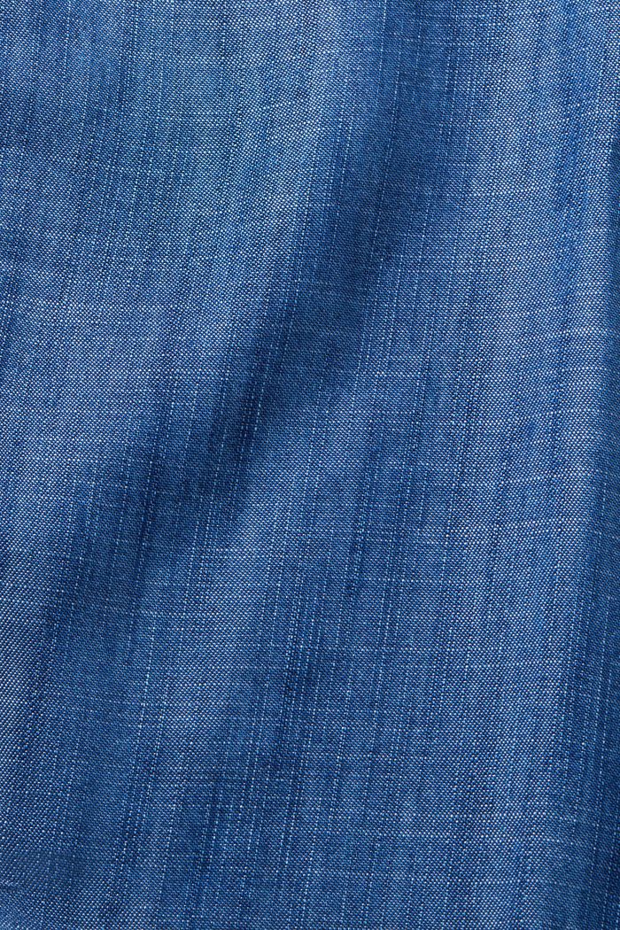 I TENCEL™: Midi-nederdel i denimlook, BLUE MEDIUM WASHED, detail image number 5