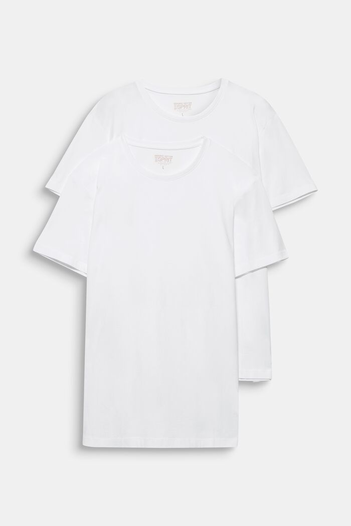 Pakke med to shirts i jersey/bomuld, WHITE, detail image number 0