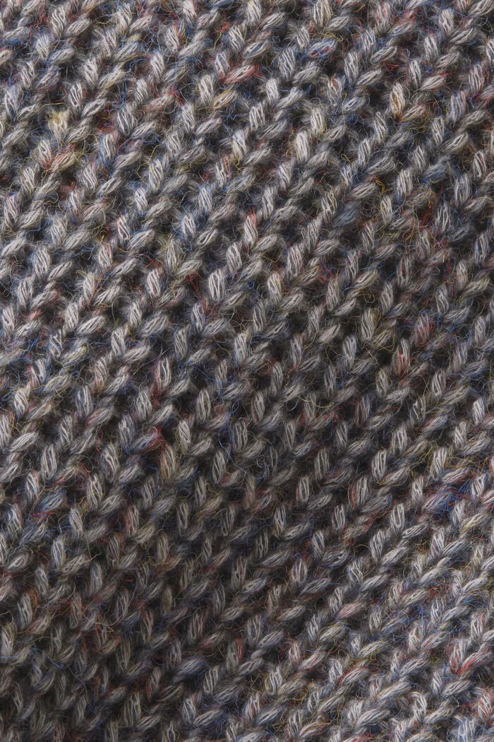 Ærmeløs sweater i ribstrik, DARK GREY, detail image number 5