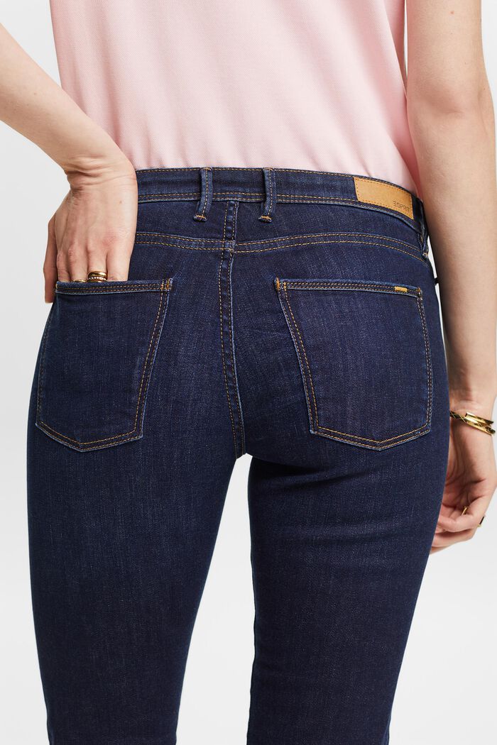 Jeans med vide ben, BLUE DARK WASHED, detail image number 3