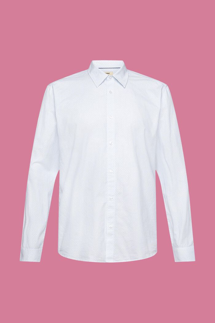 Skjorte i slim fit med allover-mønster, WHITE, detail image number 5