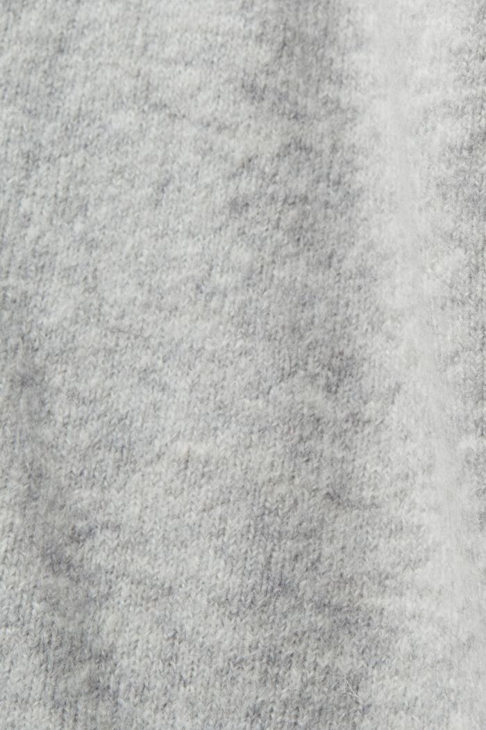 Sweater i uldmiks med V-hals, LIGHT GREY, detail image number 5