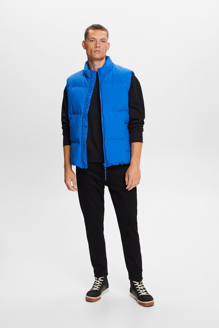 Quiltet puffervest, BRIGHT BLUE, detail image number 1