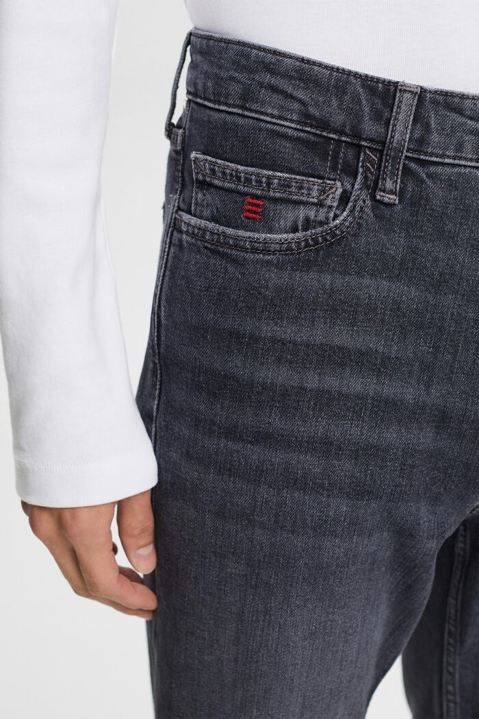 Relaxed retro-jeans med mellemhøj talje, BLACK MEDIUM WASHED, detail image number 2