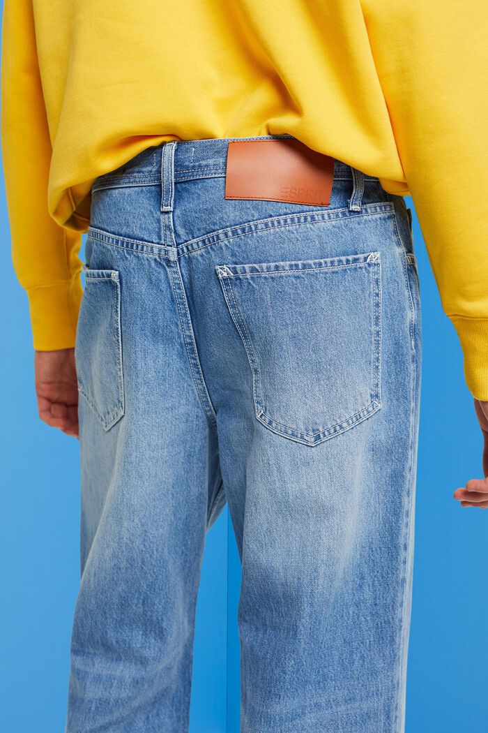 Jeans med vide, lige bukseben, BLUE LIGHT WASHED, detail image number 2