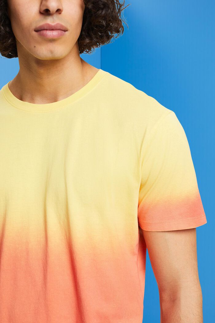Tofarvet, fade-dyed T-shirt, LIGHT YELLOW, detail image number 2