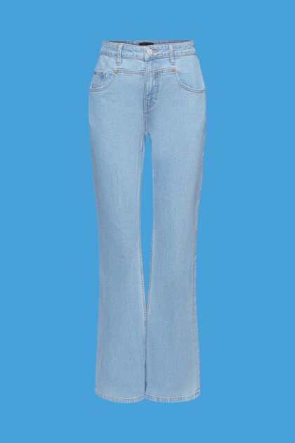 Bootcut jeans med markant bærestykke