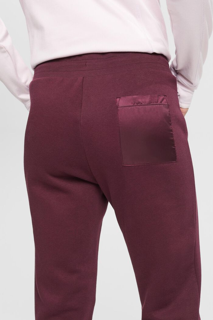 Sweatpants med lomme på benet, BORDEAUX RED, detail image number 4
