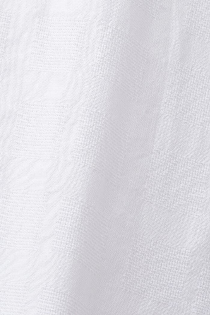 Struktureret bomuldsskjorte, WHITE, detail image number 6