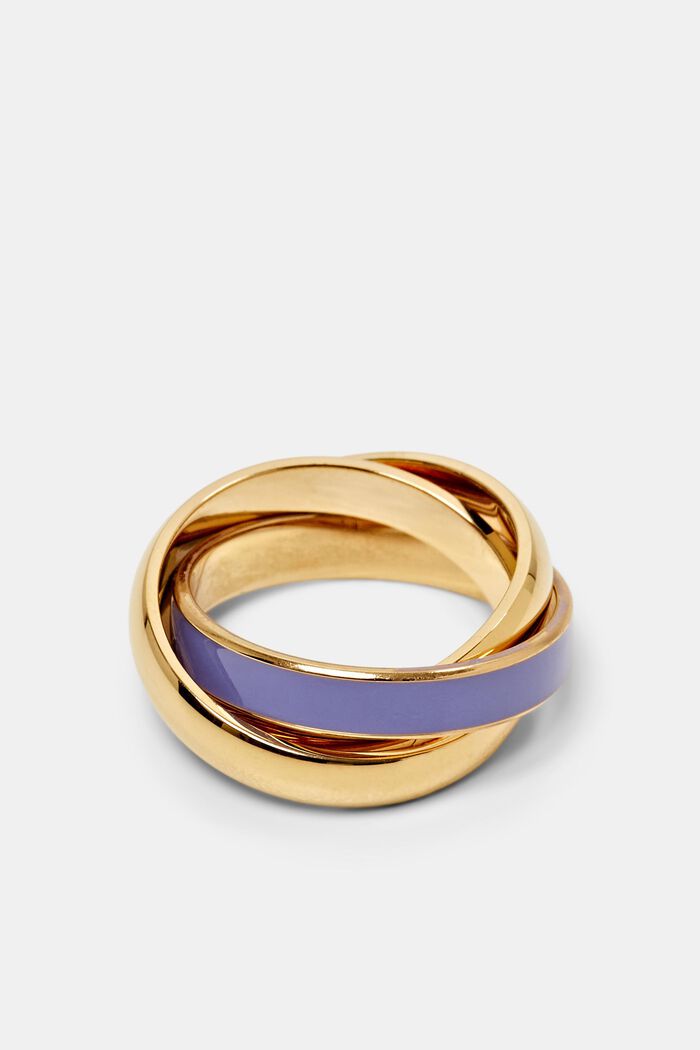 Trio-ring i rustfrit stål, GOLD, detail image number 0