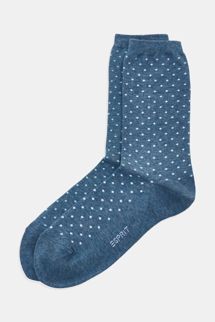 Pakke med 2 par sokker med polkaprikker