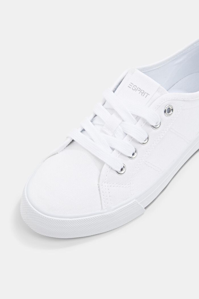 Kanvassneakers, WHITE, detail image number 4