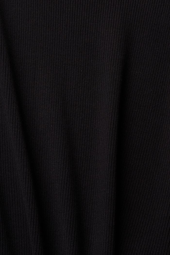 Ribbet pullover, LENZING™ ECOVERO™, BLACK, detail image number 1