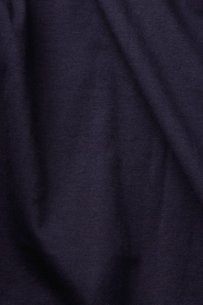 Bomulds-T-shirt med print, NAVY, detail image number 6