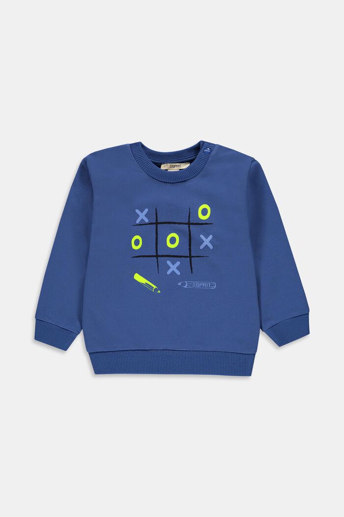 Sweatshirt med print, BLUE, detail image number 0