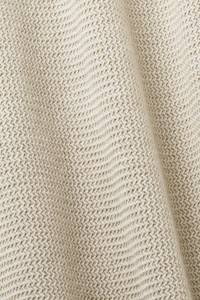 Stribet sweater, LIGHT TAUPE, detail image number 4