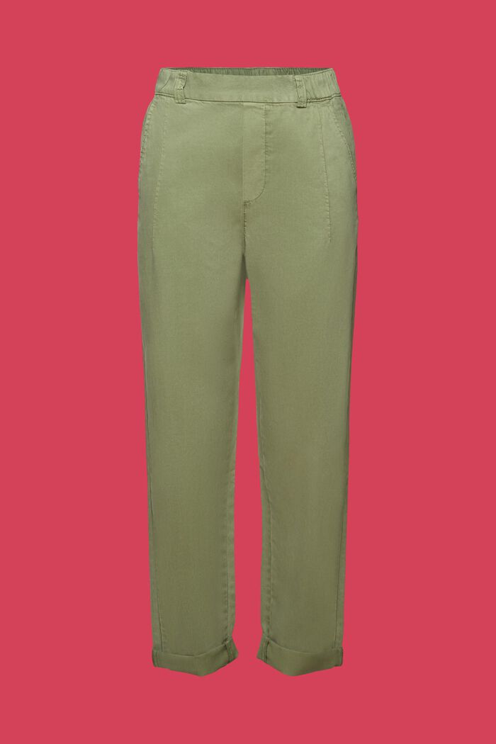 Cropped pull on-chinos, PALE KHAKI, detail image number 7
