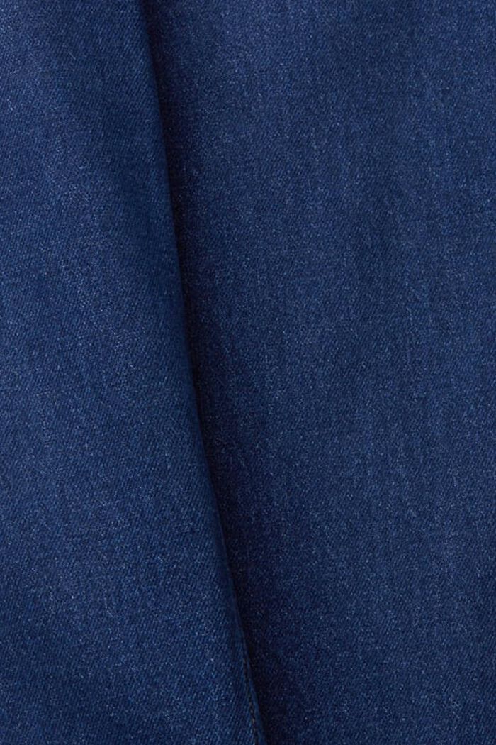 Mom fit jeans med høj talje, BLUE DARK WASHED, detail image number 7