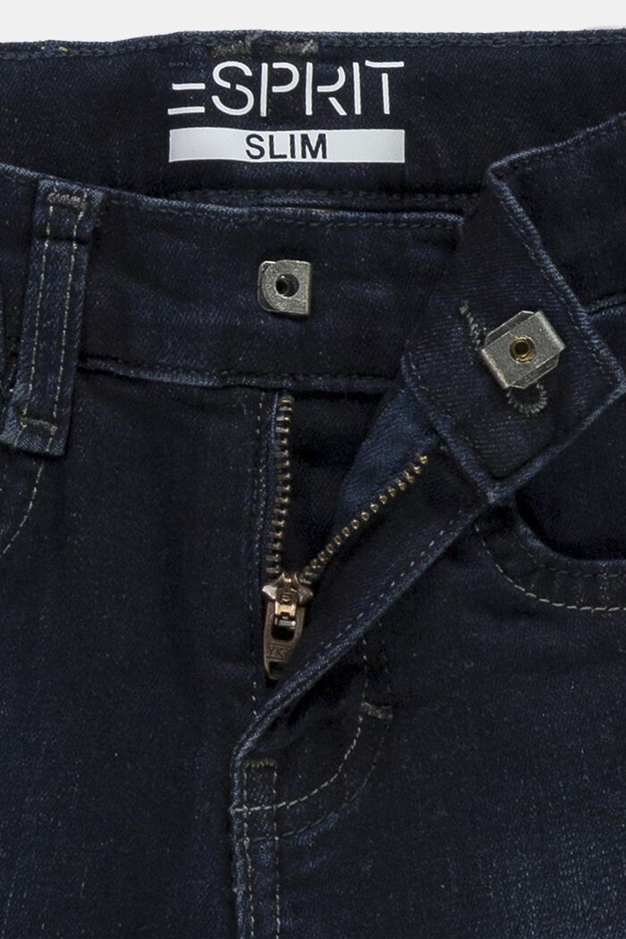 Slim fit-jeans med justerbar linning, BLUE MEDIUM WASHED, detail image number 2