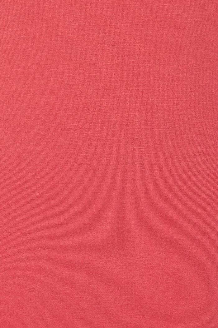 T-shirt med V-hals, LENZING™ ECOVERO™, RED, detail image number 1