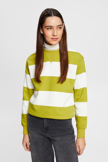 Sweatshirt med stribet mønster