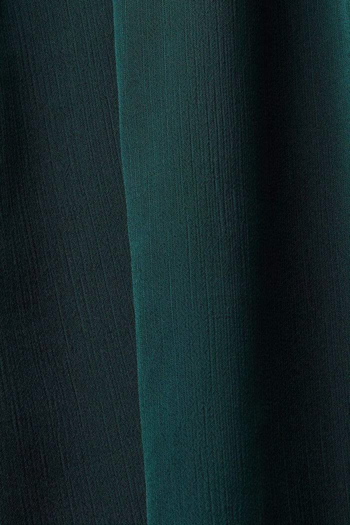 Chiffonbluse med flæser, EMERALD GREEN, detail image number 5
