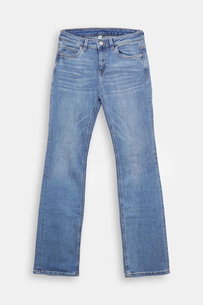Superstretch-jeans med økologisk bomuld, BLUE MEDIUM WASHED, detail image number 8