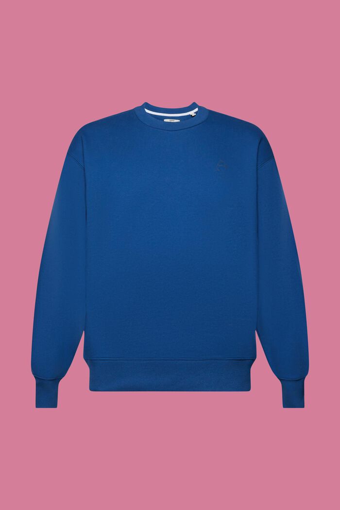 Sweatshirt med lille delfinprint, BRIGHT BLUE, detail image number 6