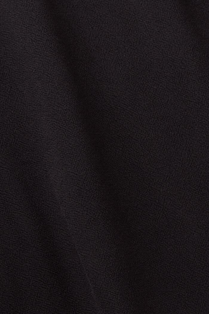 Bluse med rynkeeffekt, BLACK, detail image number 6
