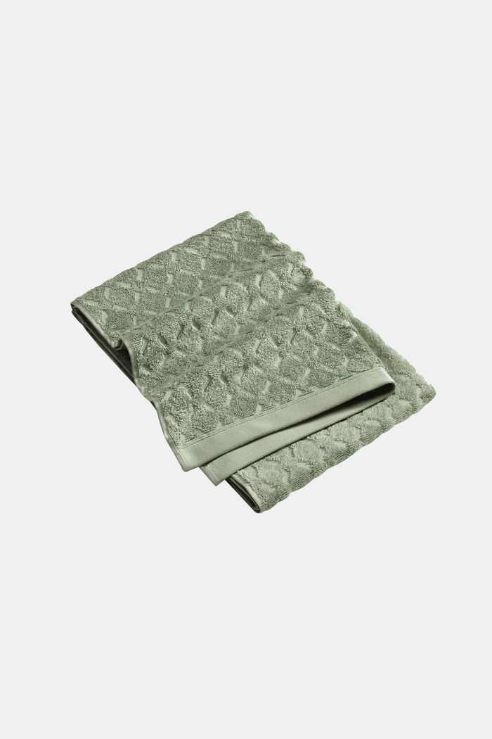 Håndklæde af 100% økologisk bomuld, SOFT GREEN, detail image number 0