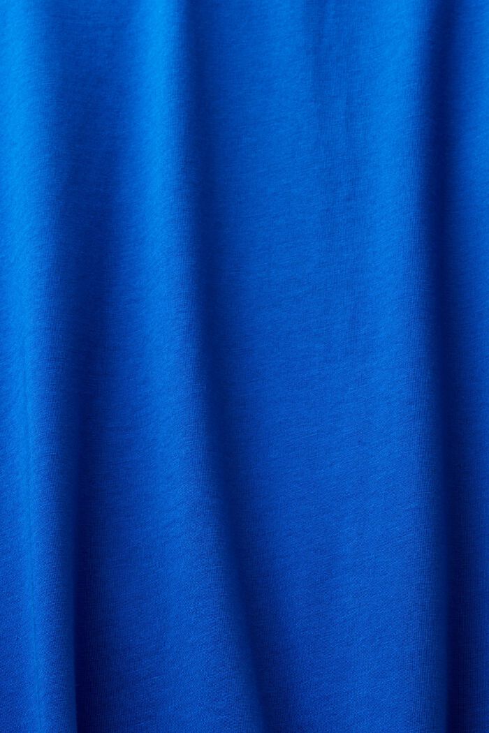Jersey-T-shirt med rund hals, BRIGHT BLUE, detail image number 5